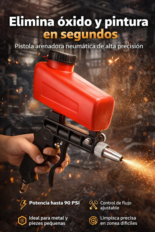 Pistola Quita Óxido Pro-Potencia industrial para eliminar óxido y pintura en segundos ⚡🛠